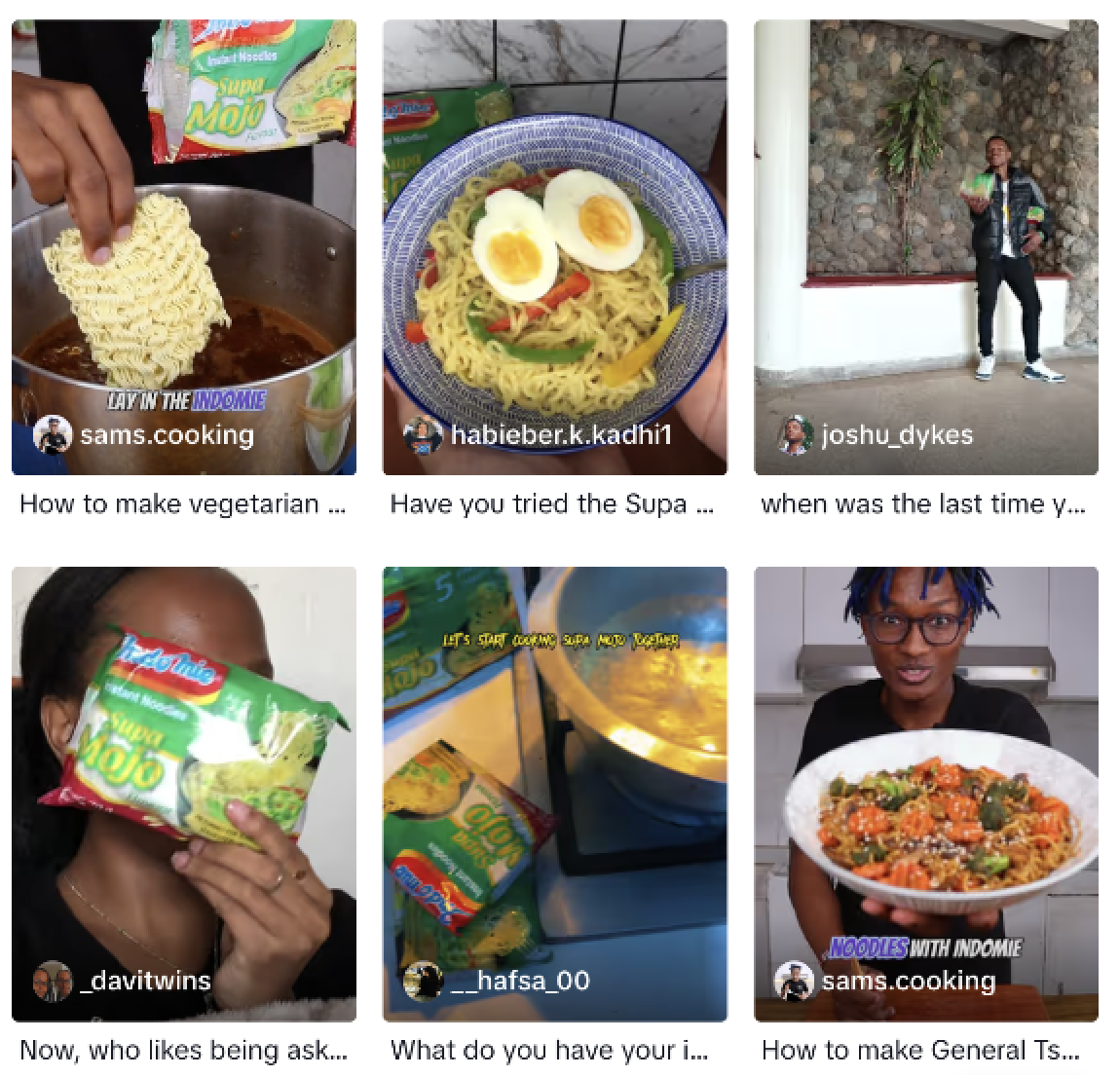 Indomie Kenya campaign